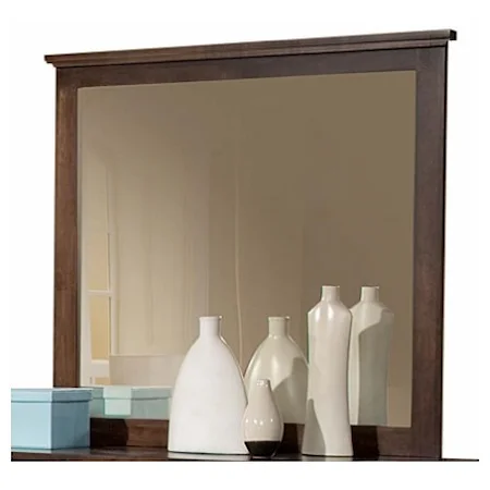 Mirror with Top Molding